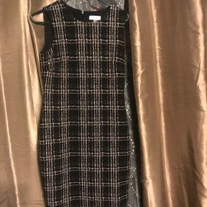 Calvin Klein black and white dress